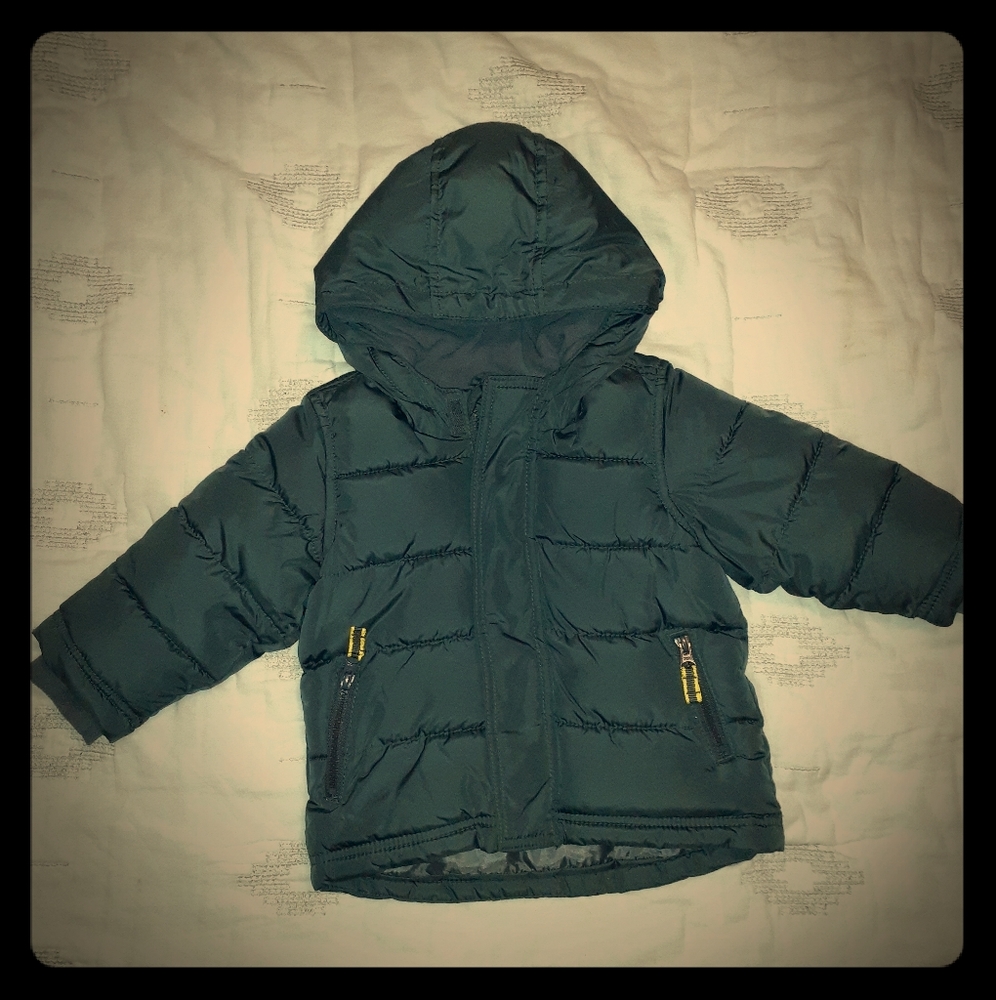 Grey puffer jacket